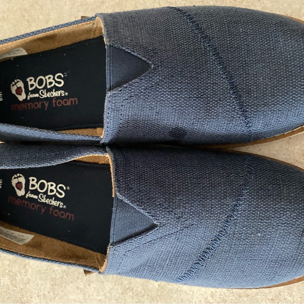 BOBS Blue Athletic Slip-On Shoes
